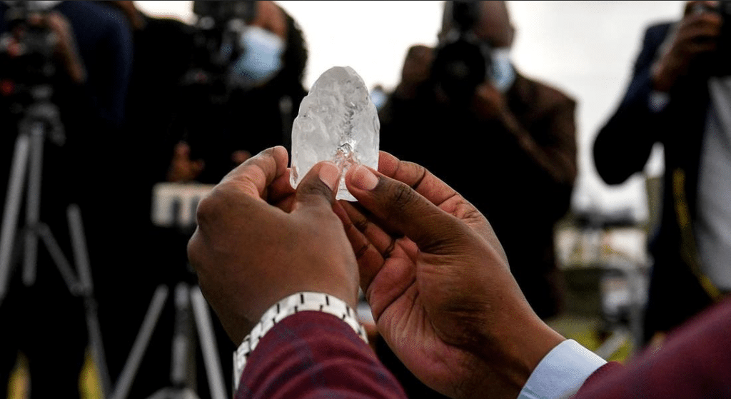 Botswana President Mokgweetsi Masisi and the 1098 diamond